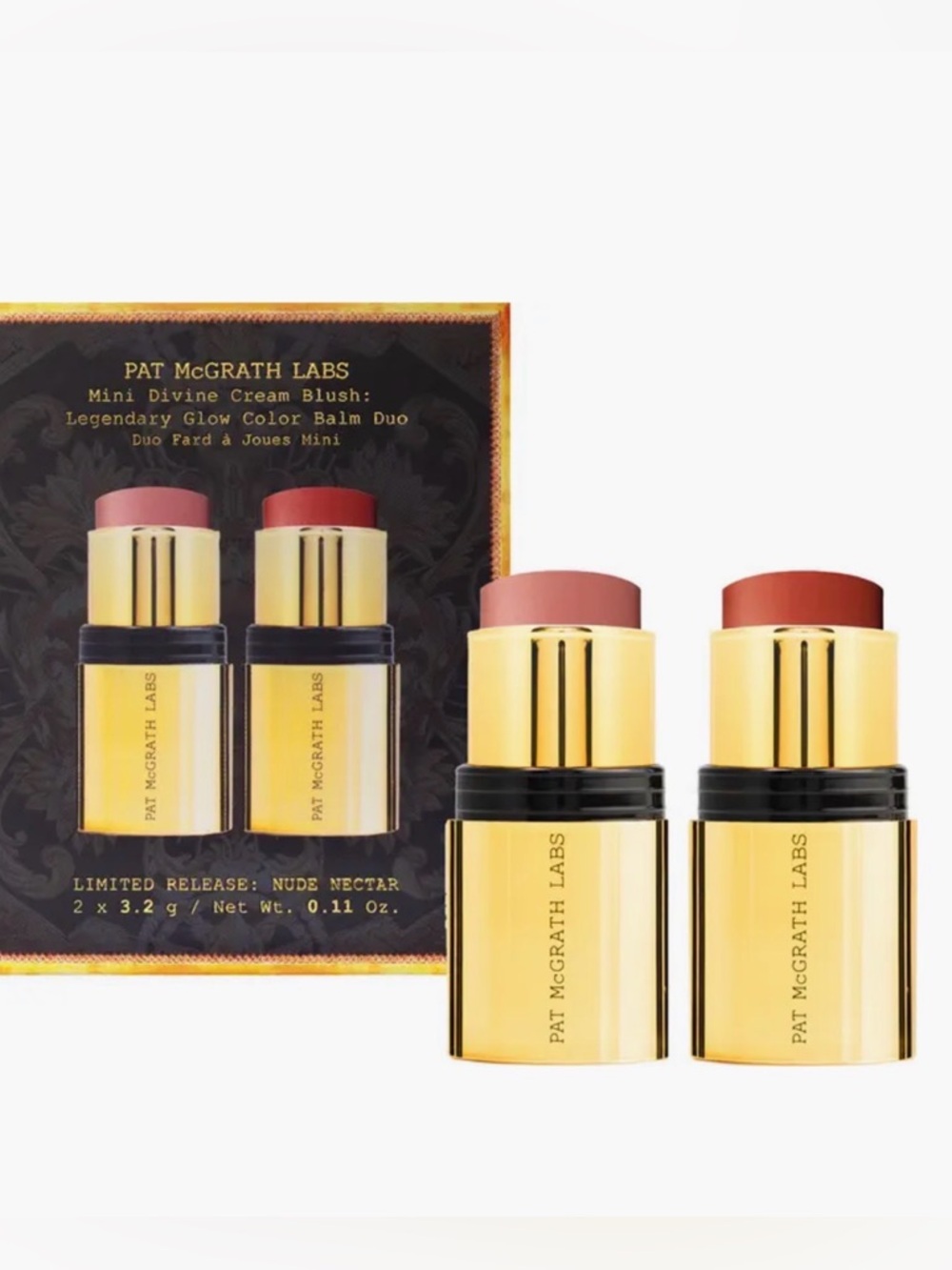 Pat McGrath Mini Cream Blush Duo — Limited Release - Nude Nectar